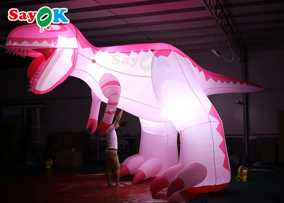 สีชมพู 4m ตัวละครการ์ตูนที่อัดลม โฆษณา ไดโนเสาร์ กันความชื้น บอลลูนสัตว์ที่อัดลม