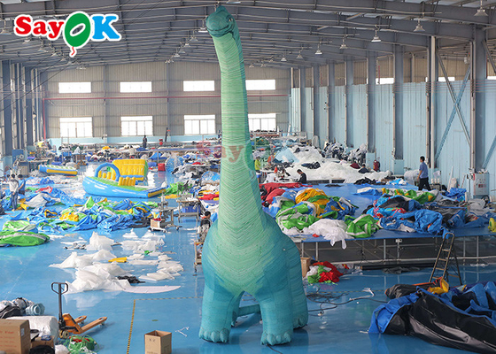 7m Inflatable Christmas Dinosaur Yard ตกแต่ง Inflatable Tyrannosaurus Rex Model
