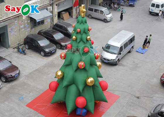 ต้นคริสต์มาสพองยักษ์ ของตกแต่งวันคริสต์มาส ต้นไม้เป่าลม