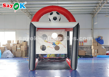 เกมโยนฟุตบอลทำให้พอง PVC Tarpaulin Inflatable Soccer Batting Cage Football Speed ​​Tent 2.5*3.5*3.6m