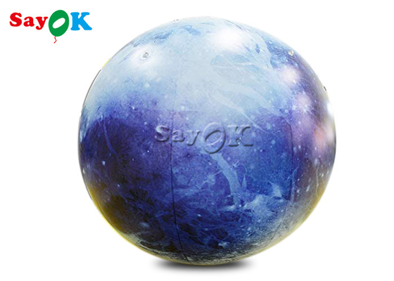 บอลลูนดาวพลูโตแพลนเน็ตตกแต่งแสงสว่างขนาด 40 นิ้วที่กำหนดเองได้
