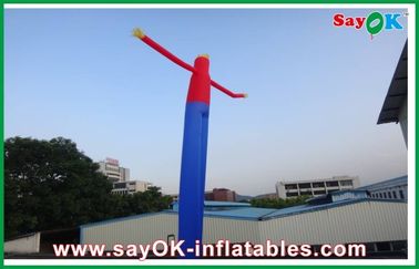 โฆษณากลางแจ้ง Bule และ Red Hand Waving Inflatable Air Dancer Dancing