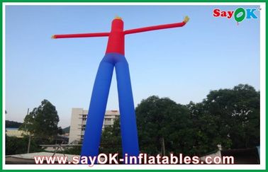 โฆษณากลางแจ้ง Bule และ Red Hand Waving Inflatable Air Dancer Dancing